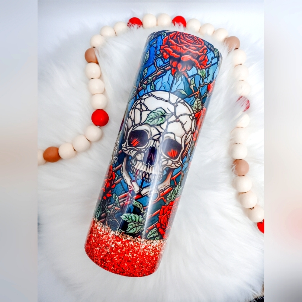 Skull N Roses Tumbler